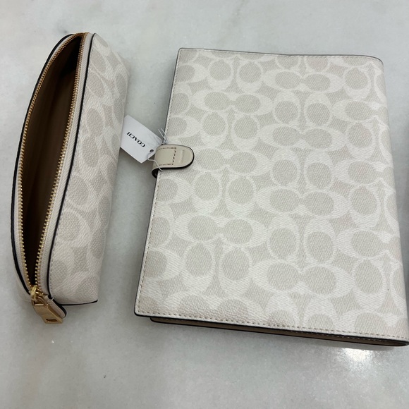 Coach Notebook & Pencil case in Chalk / White - Picture 5 of 15